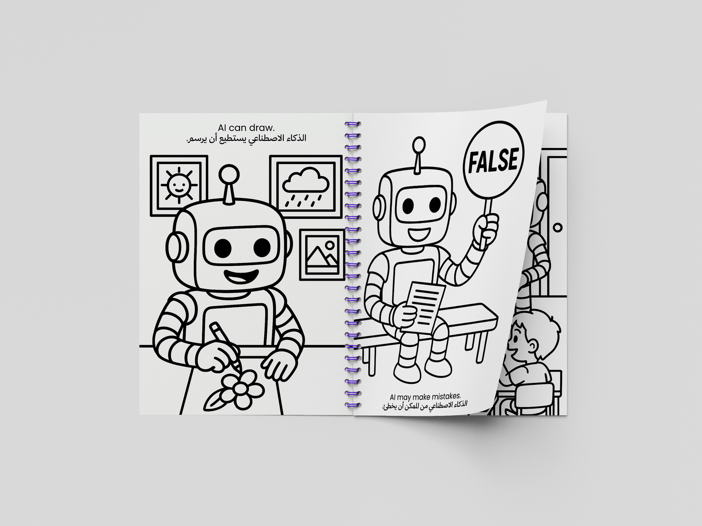 Color & Learn AI with Robo